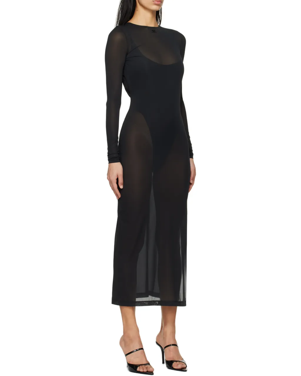 Tube Backless Long-Sleeved Dress