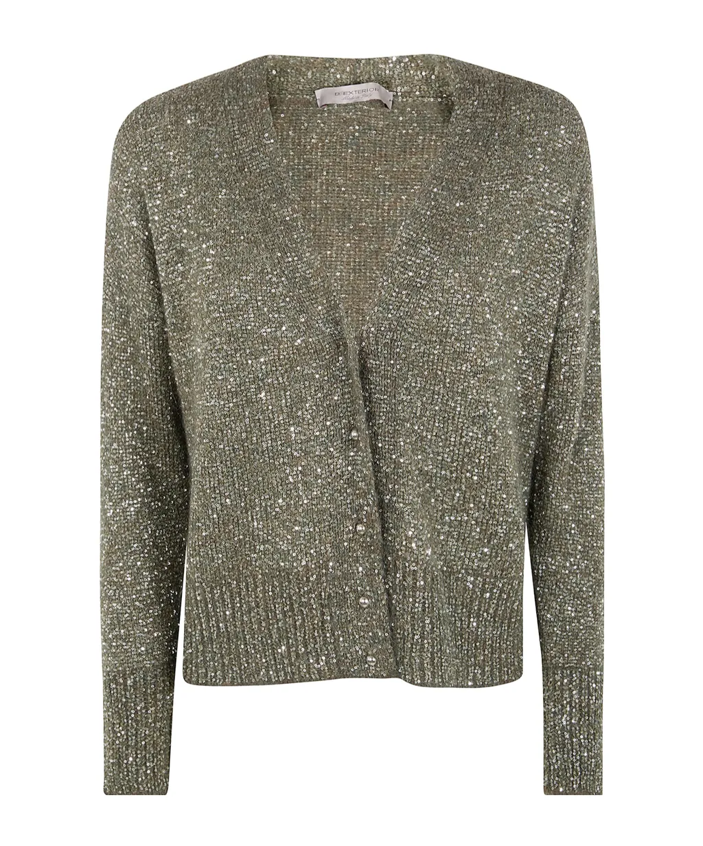 Sequined Short Cardigan