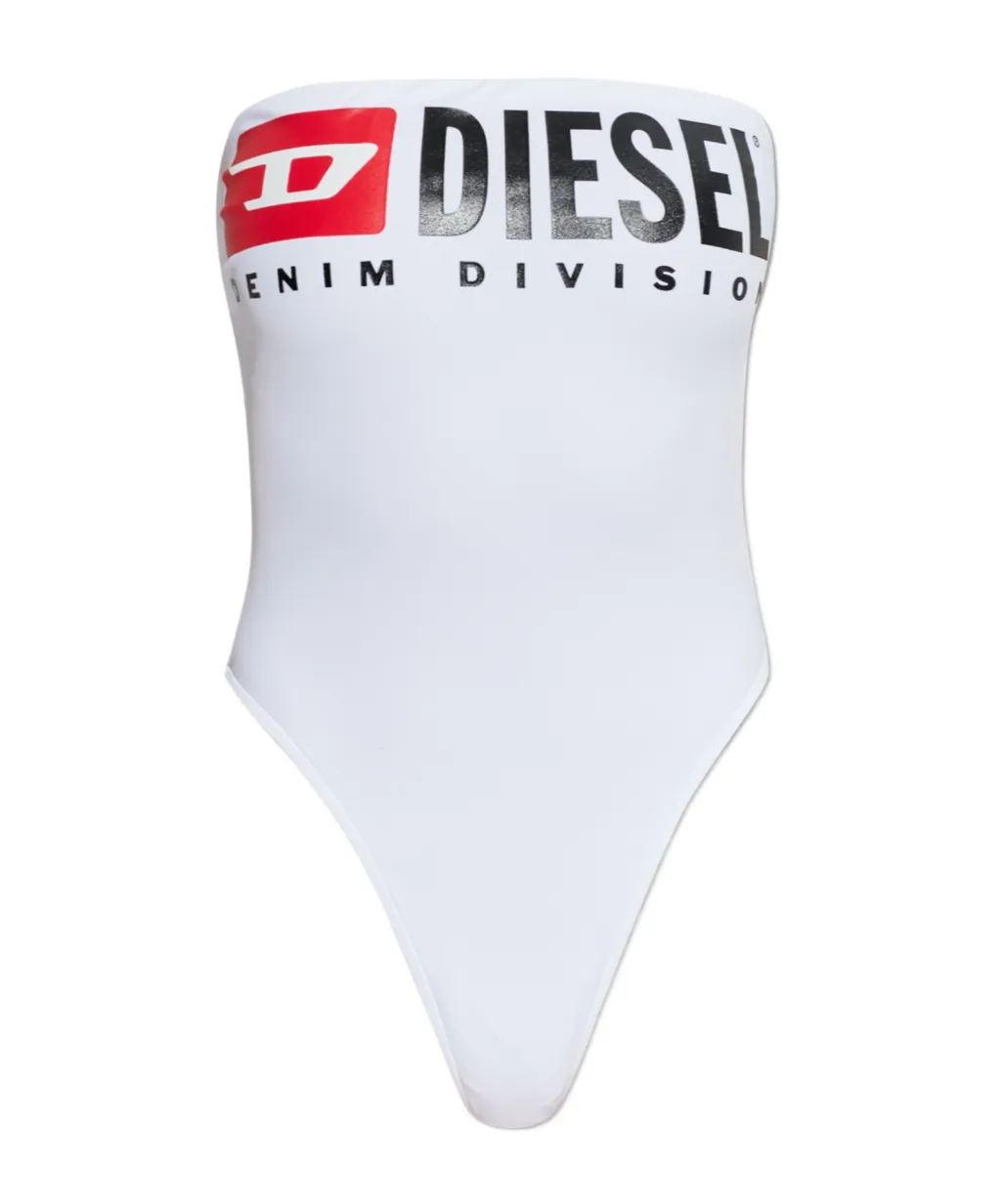 Cecilia-D-Core Logo Band Swimsuit