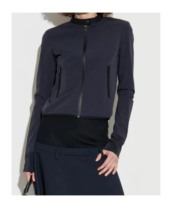 G-Ervin Zip-Front Stand-Collar Jacket