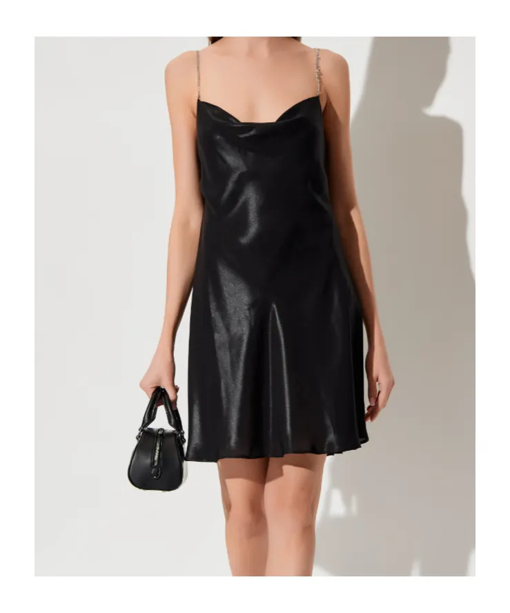 D-Mintel Chain Strap Mini Dress