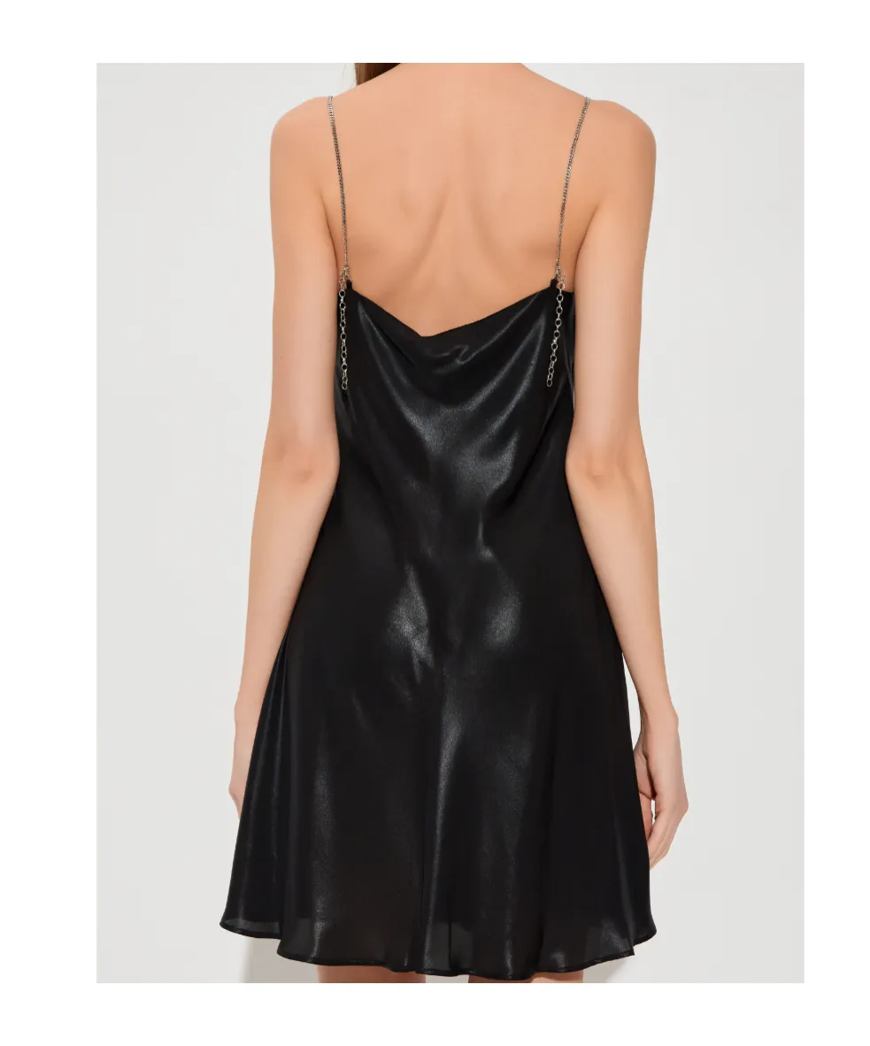 D-Mintel Chain Strap Mini Dress