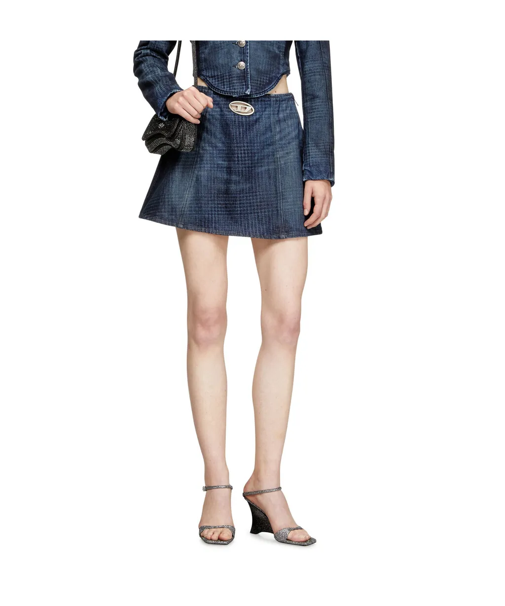De-Sweny-S1 Denim Mini Skirt