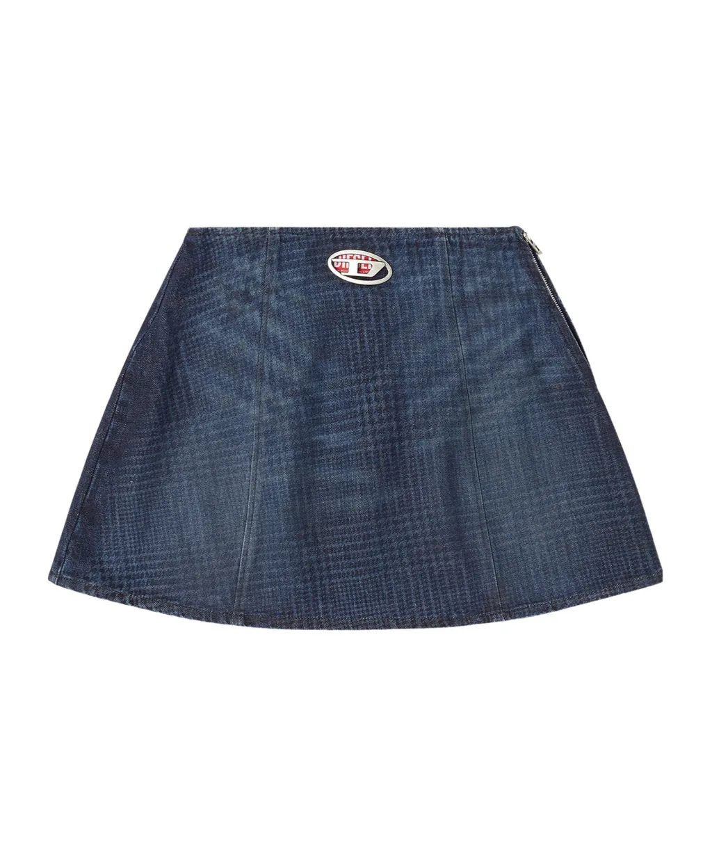 De-Sweny-S1 Denim Mini Skirt