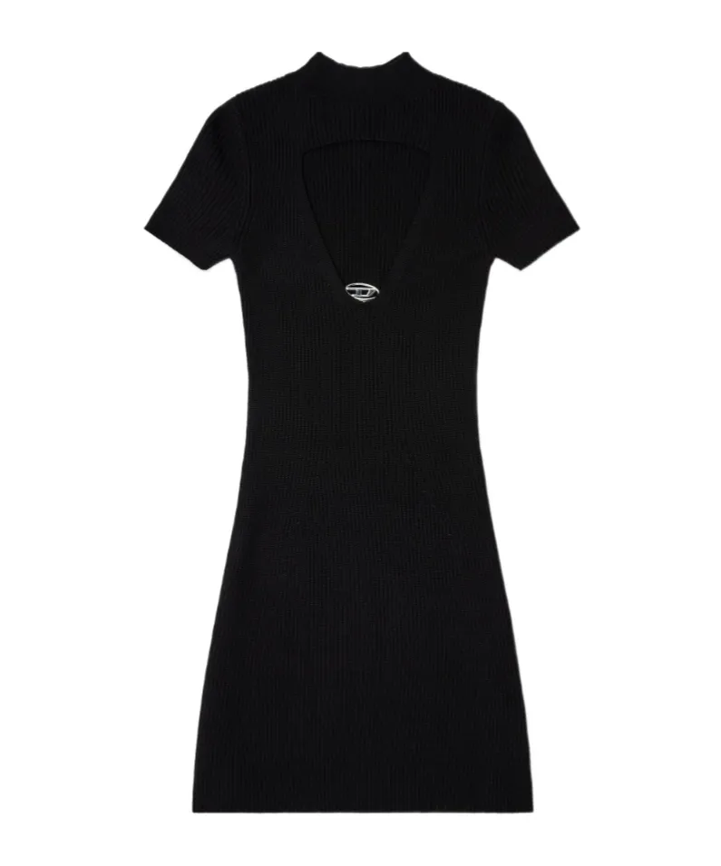 M-Olympe Cut-Out Plaque Dress