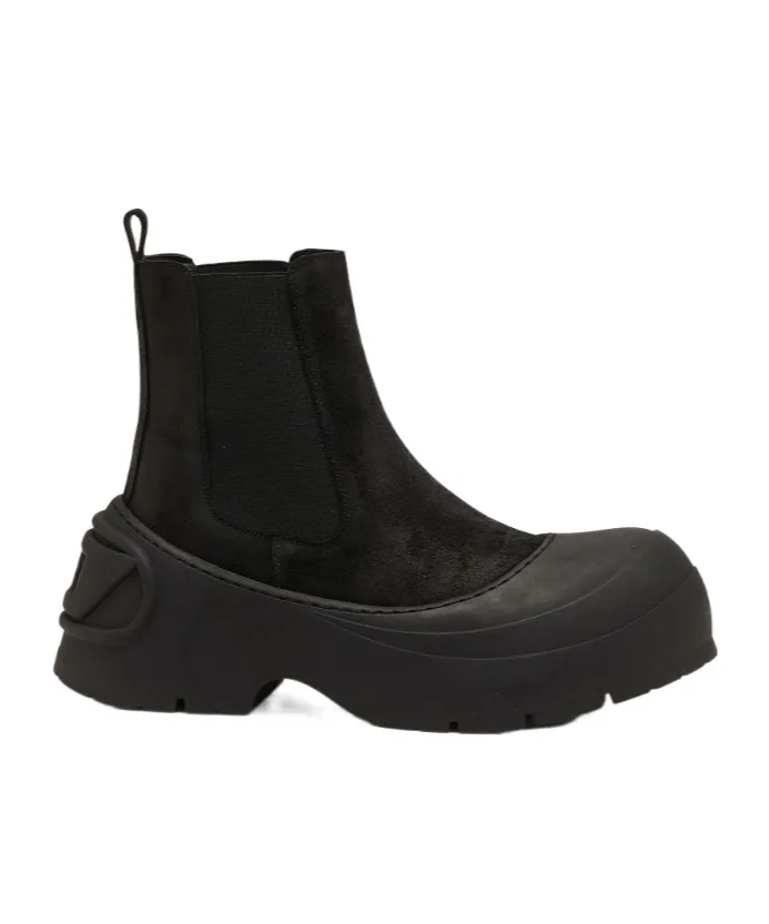 Logo-Detail Toe-Cap Boots