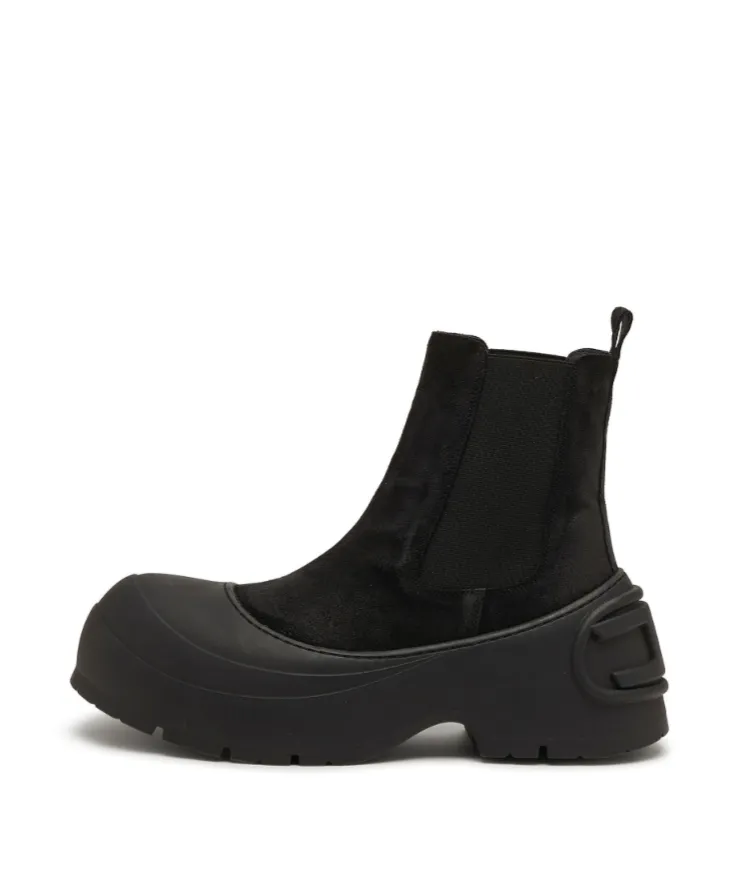 Logo-Detail Toe-Cap Boots