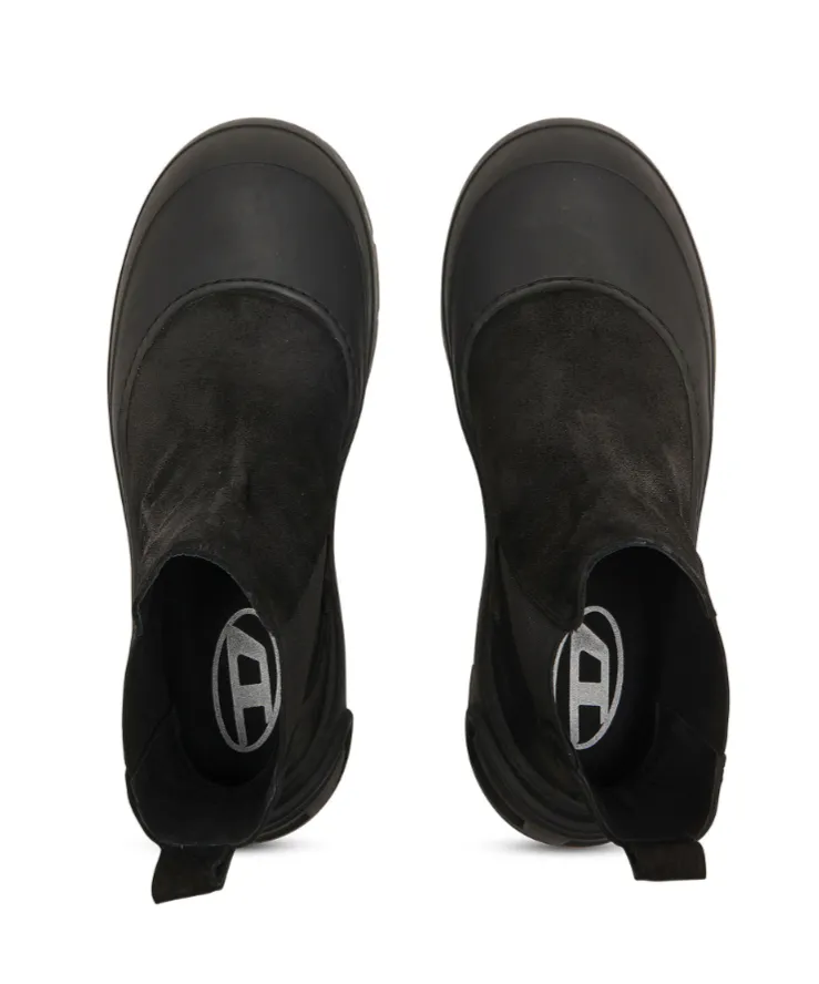 Logo-Detail Toe-Cap Boots