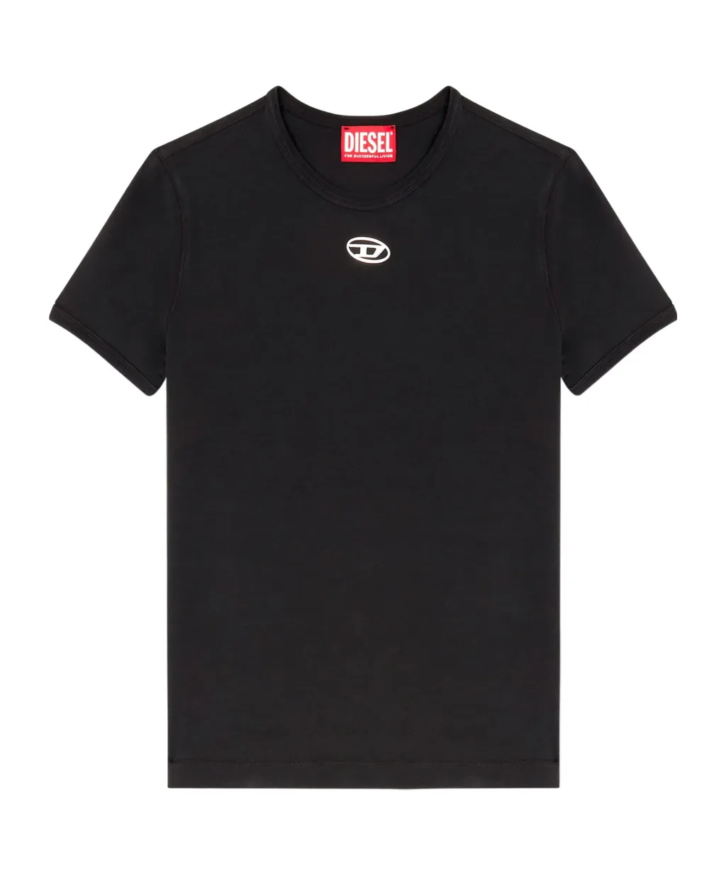 T-Uncutieslong-Od Metallic Oval D T-Shirt