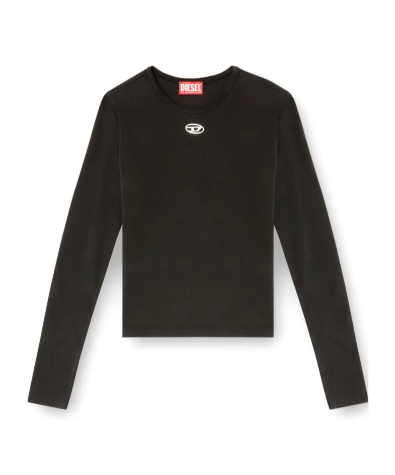 T-Uncutieslong-Ls-Od Oval D Logo T-Shirt