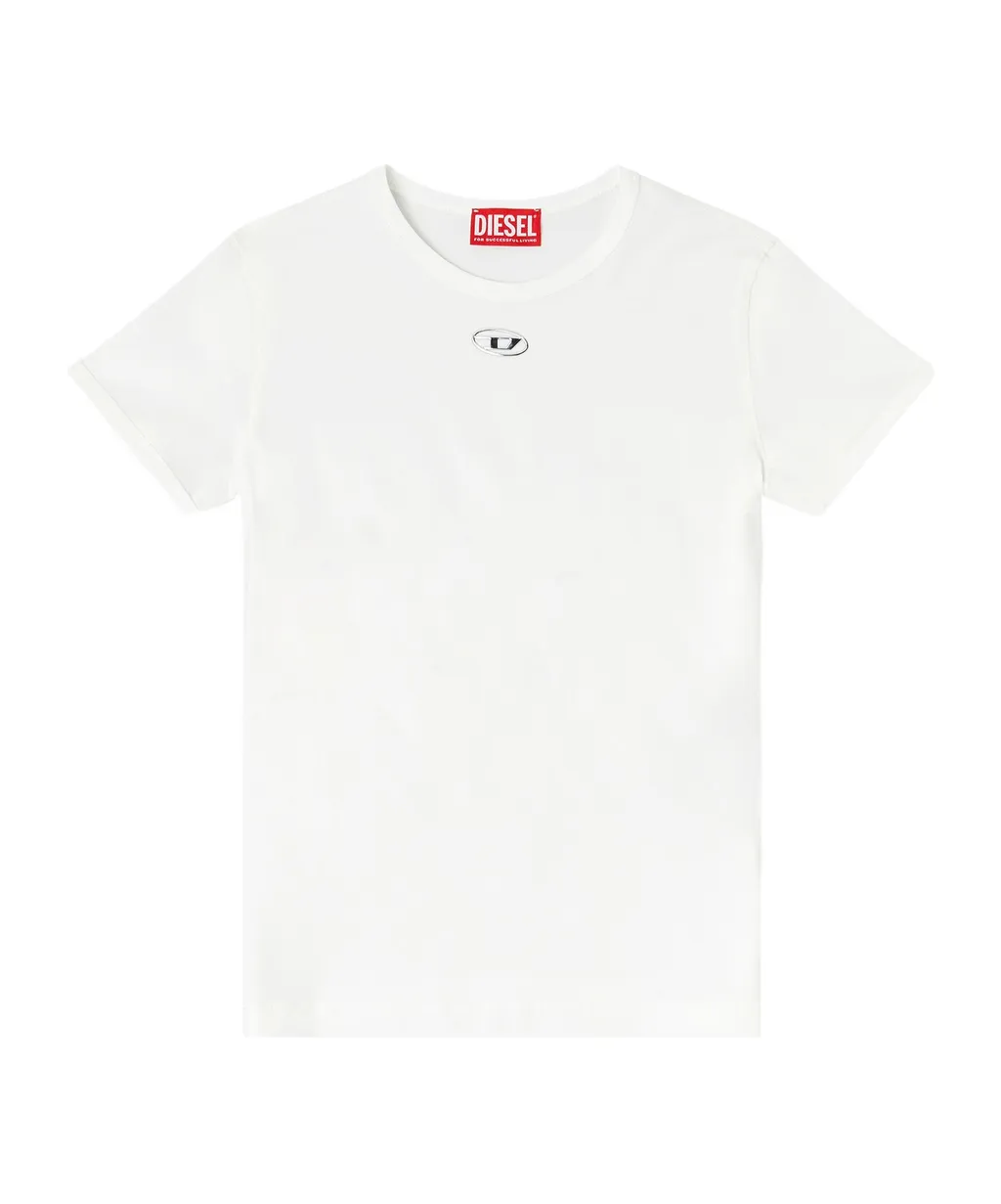 T-Uncutieslong-Od Metallic Oval D T-Shirt