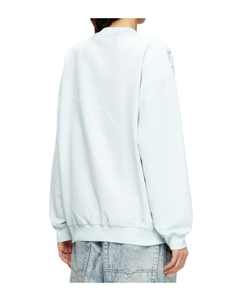 Distressed Sweatshirt With Graffiti Print