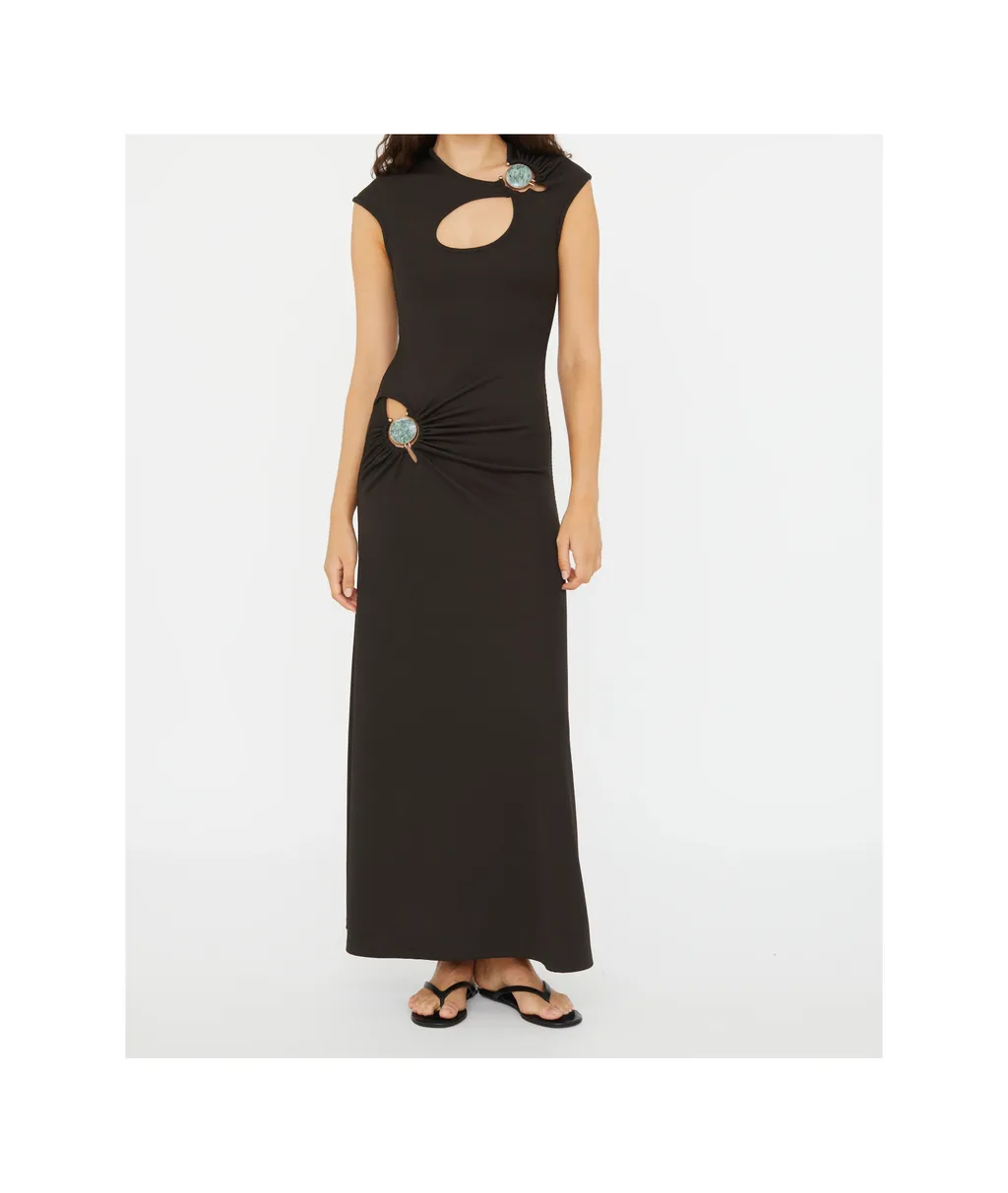 Mineral Stone Hollow Dress