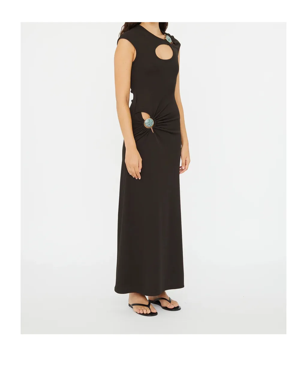 Mineral Stone Hollow Dress
