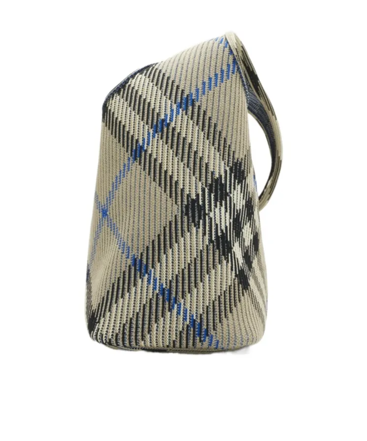 Small Check Knitted Shoulder Bag