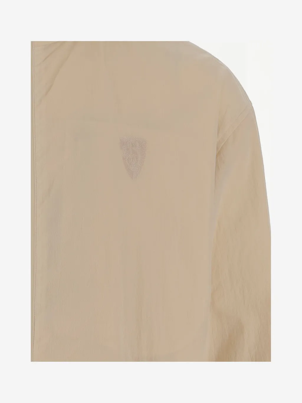 Logo Embroidered Hooded Coat