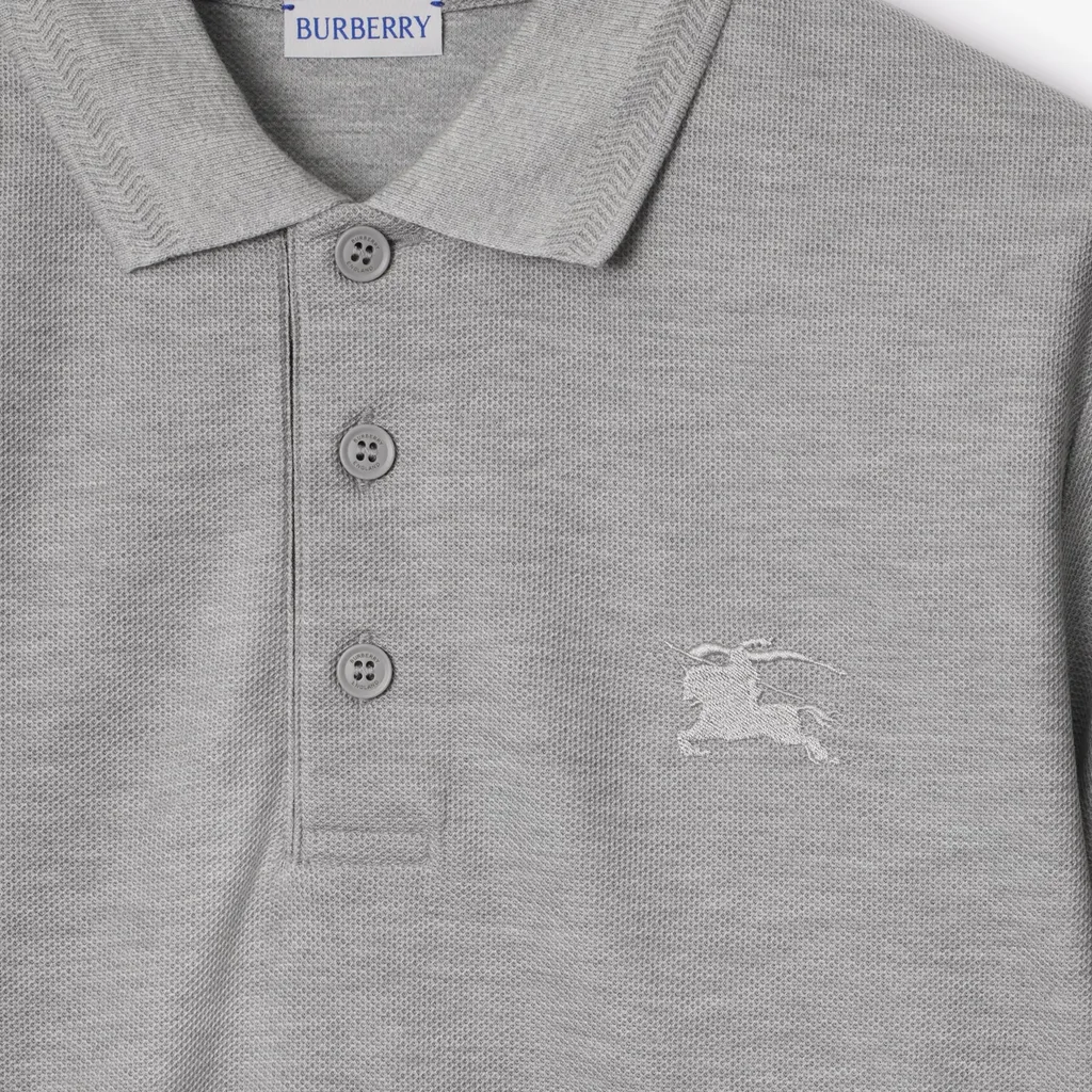 Logo Embroidered Short Sleeved Polo Shirt