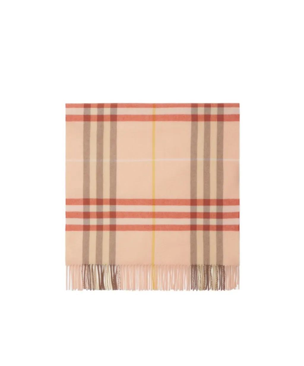 Wide Check Scarf