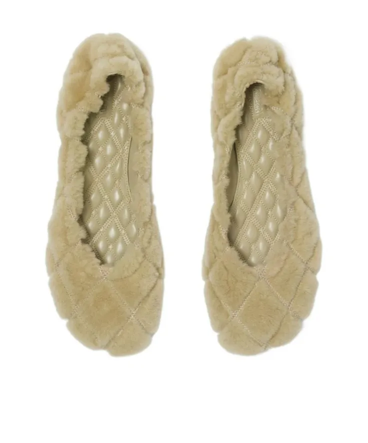 Square Toe Slip-On Ballerinas