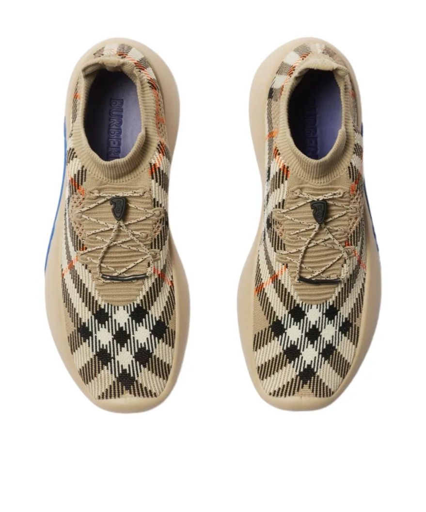 Checked Knitted Neptune Sneakers