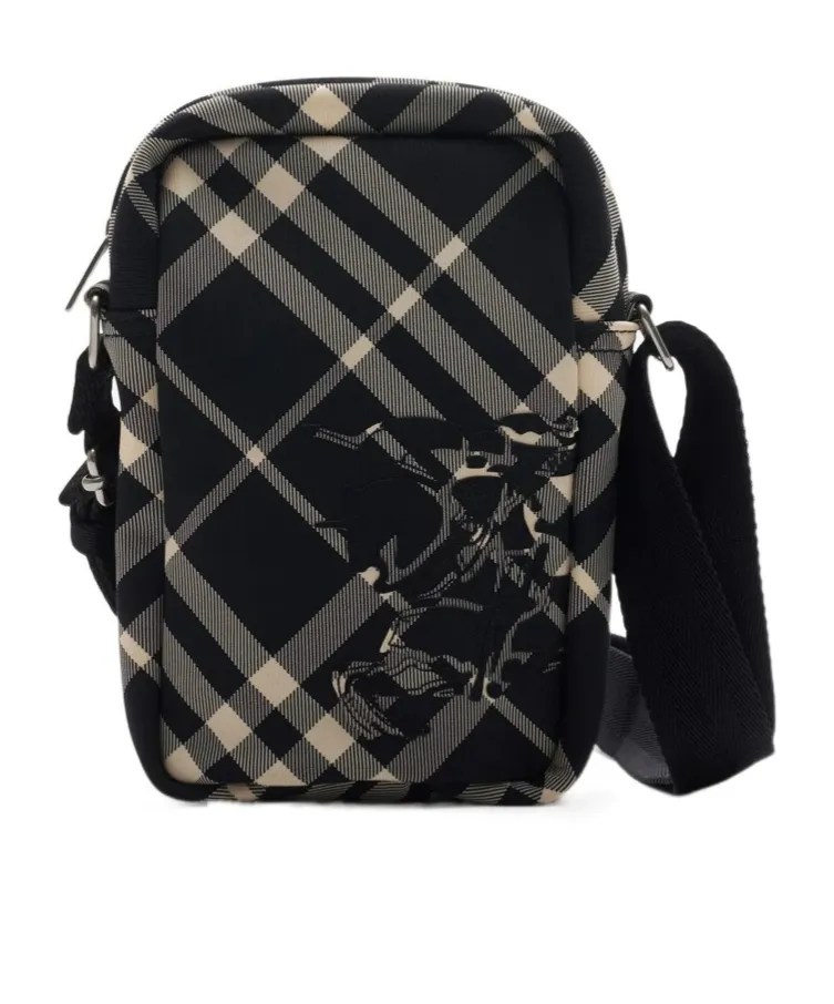 Ekfd Motif Checked Phone Bag