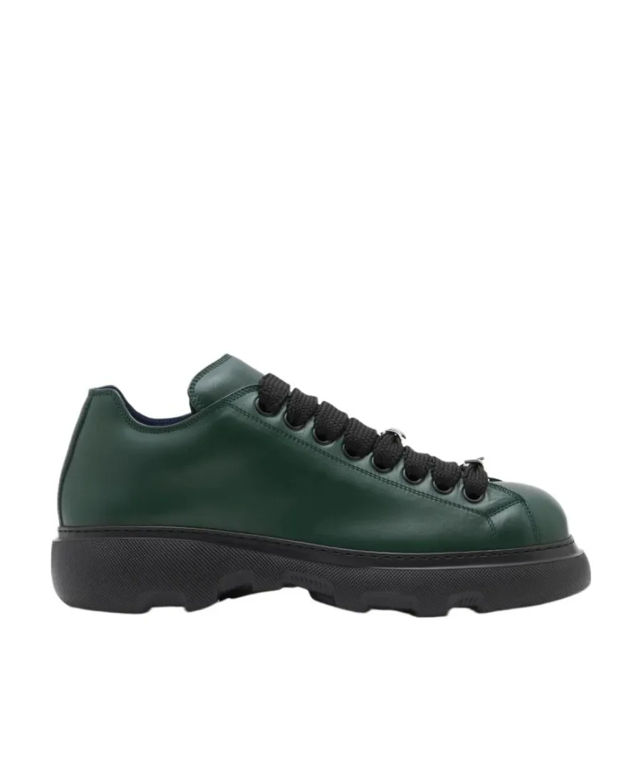 Round-Toe Lace-Up Sneakers