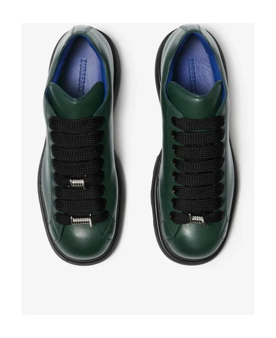 Round-Toe Lace-Up Sneakers