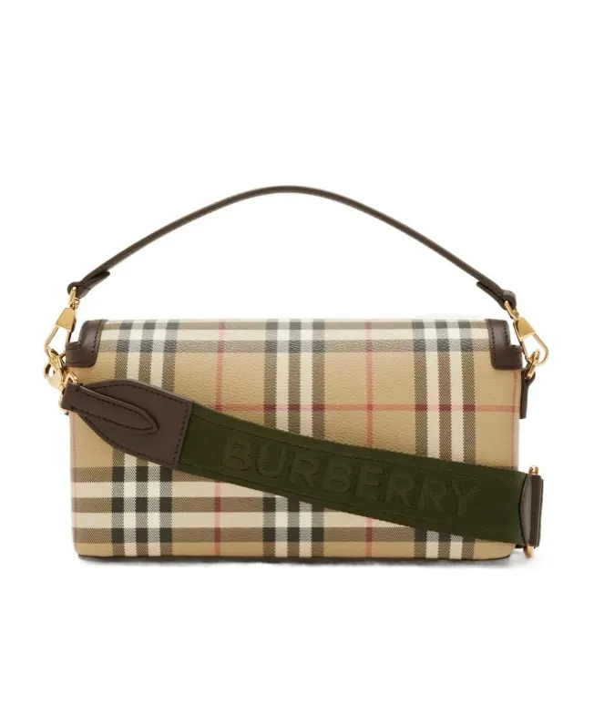 Note Checked Tote Bag