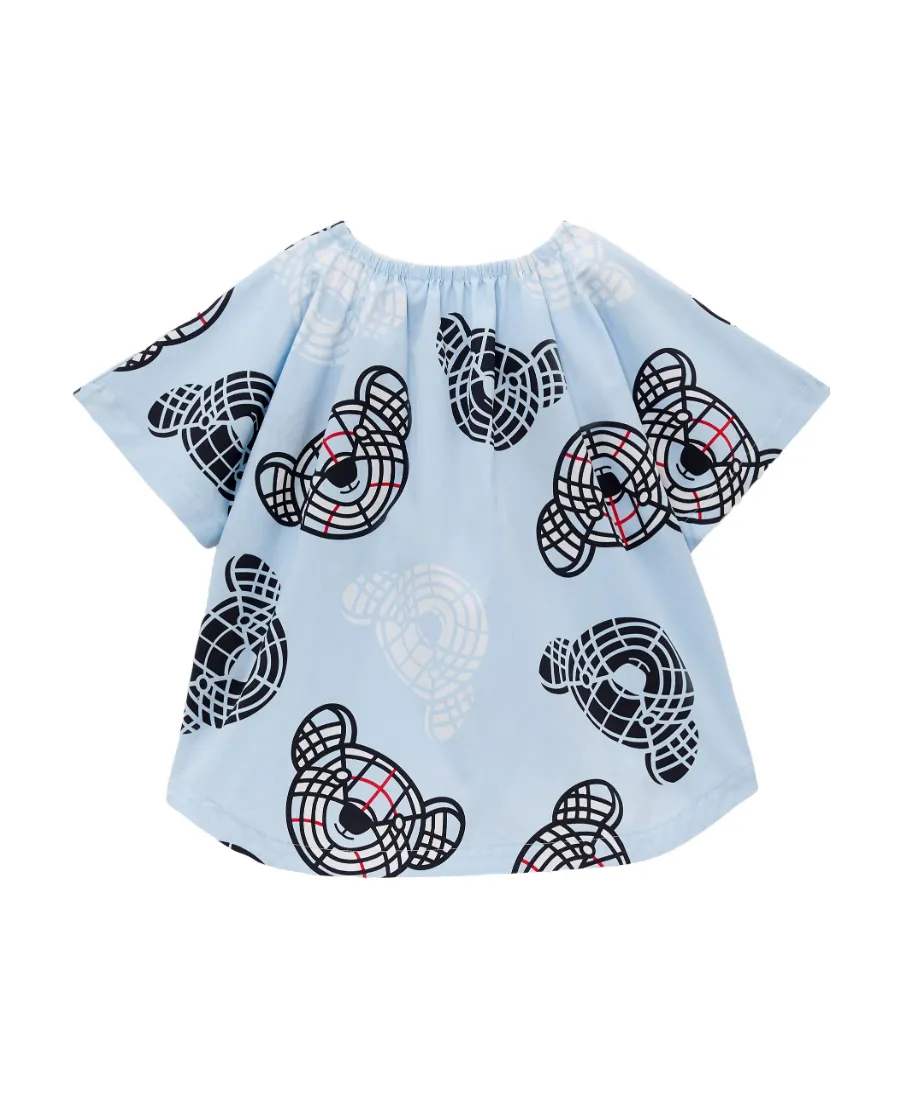 Thomas Bear-Print Cotton Blouse
