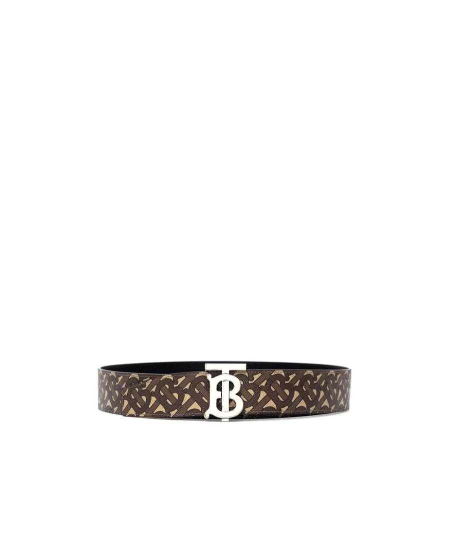 Monogram-Print Reversible Belt