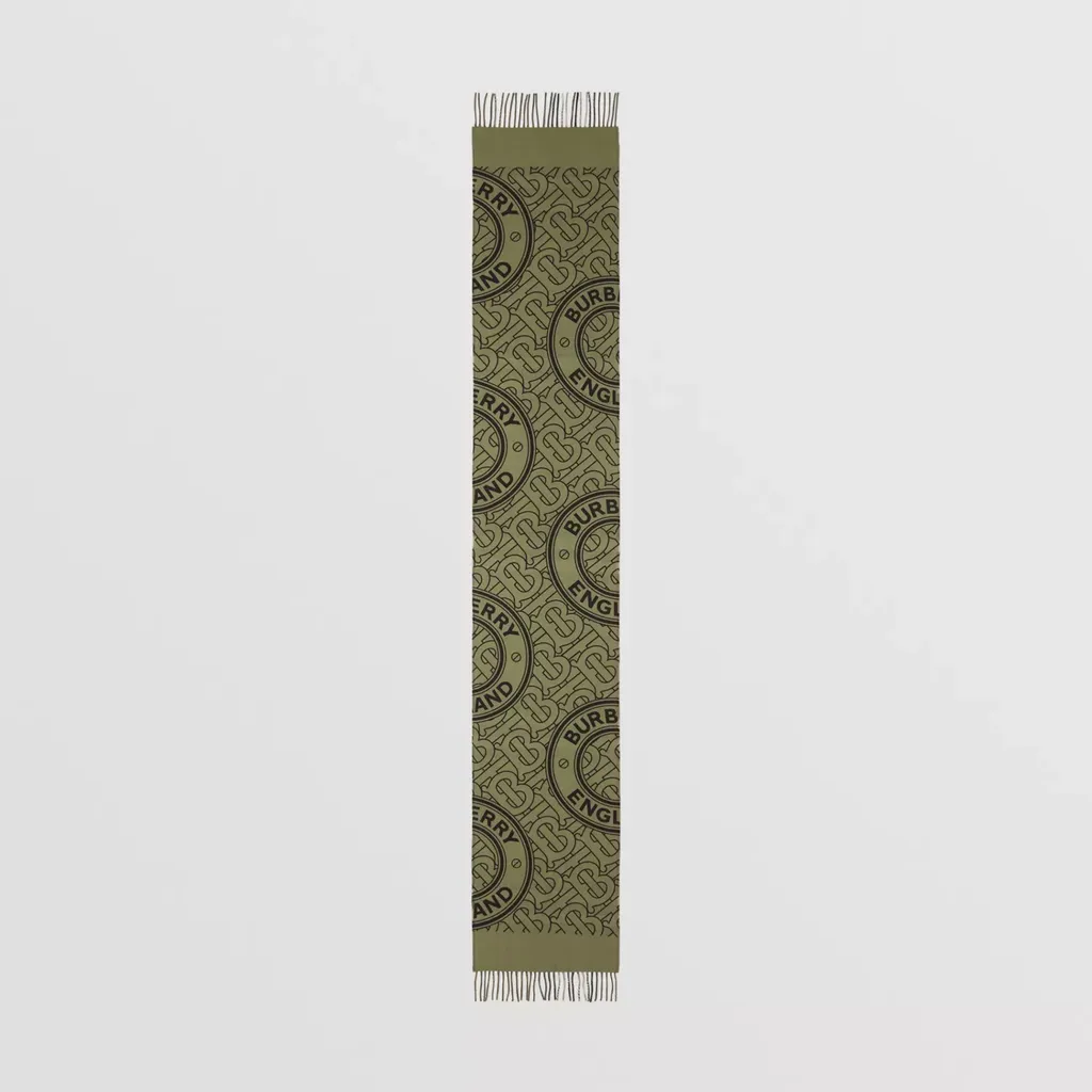 Reversible Check-Monogram Scarf
