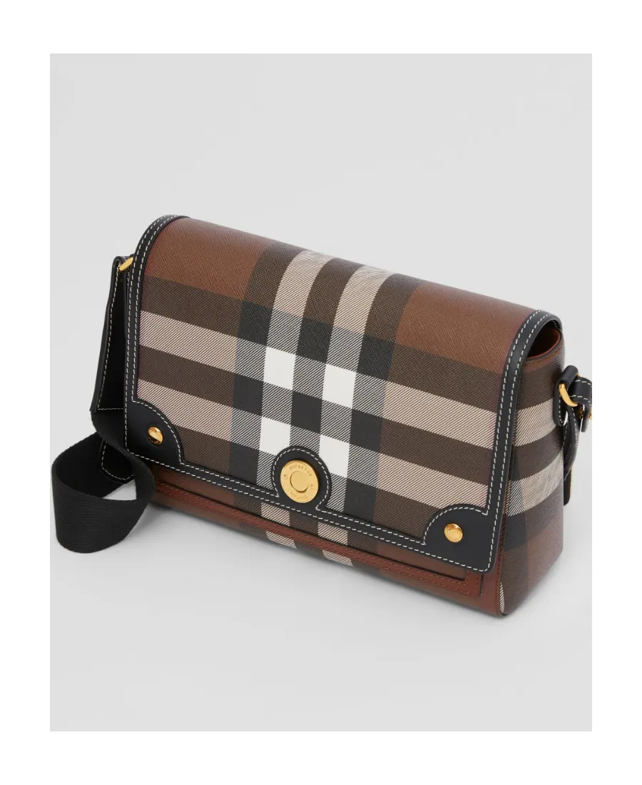 Note Check Crossbody Bag