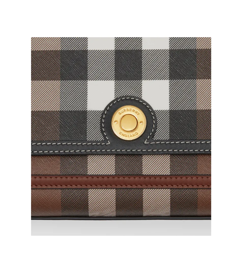 Note Check Crossbody Bag
