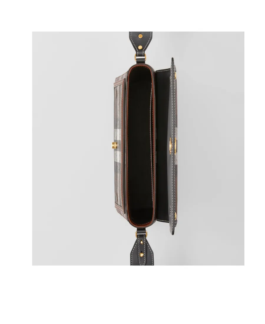 Note Check Crossbody Bag