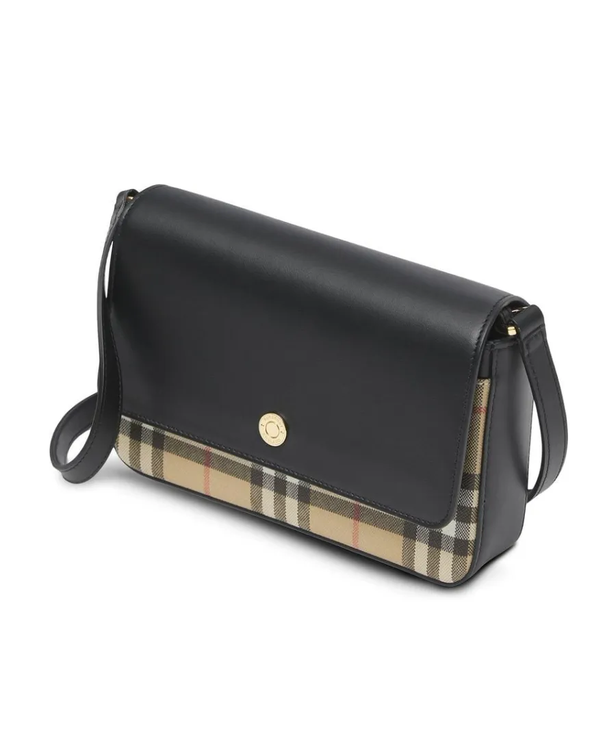 Vintage Check Leather Shoulder Bag
