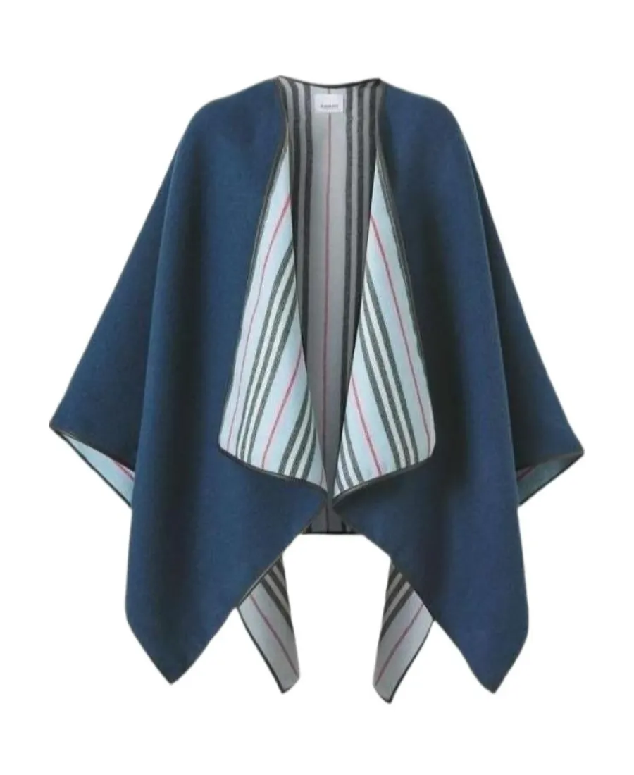 Reversible Wool Cape, 1