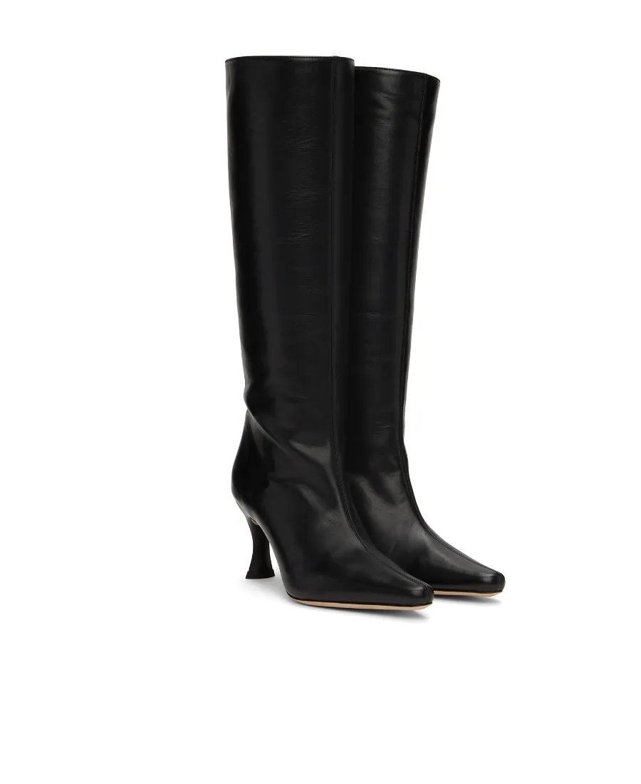 Pointed Knee-Length Boots