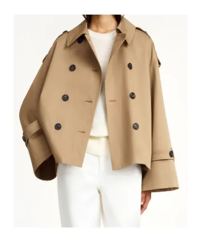 Alisandra Double-Breasted Trench Coat