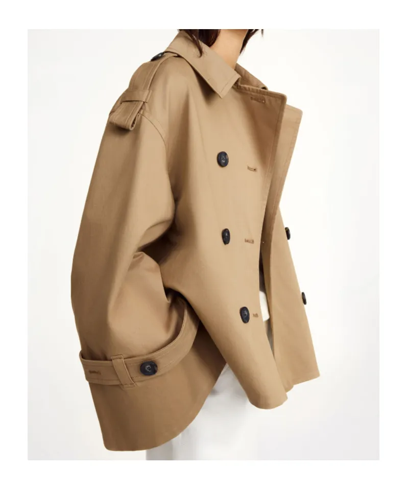 Alisandra Double-Breasted Trench Coat