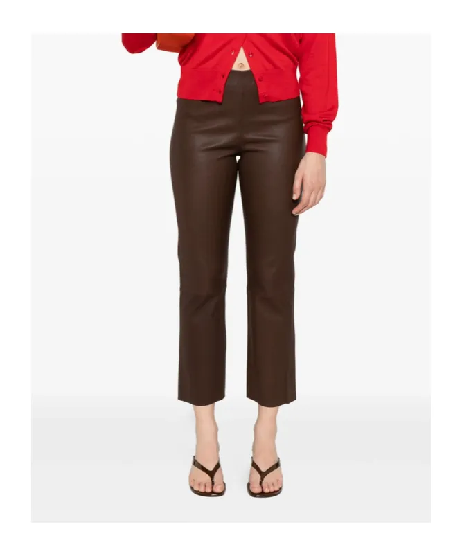 Leather Track Pants