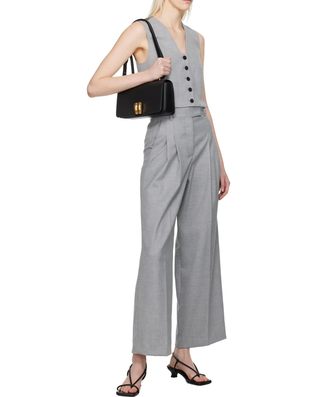High-Waist Wide-Leg Trousers