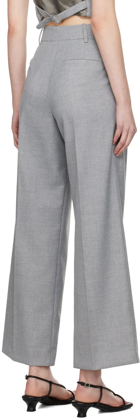 High-Waist Wide-Leg Trousers