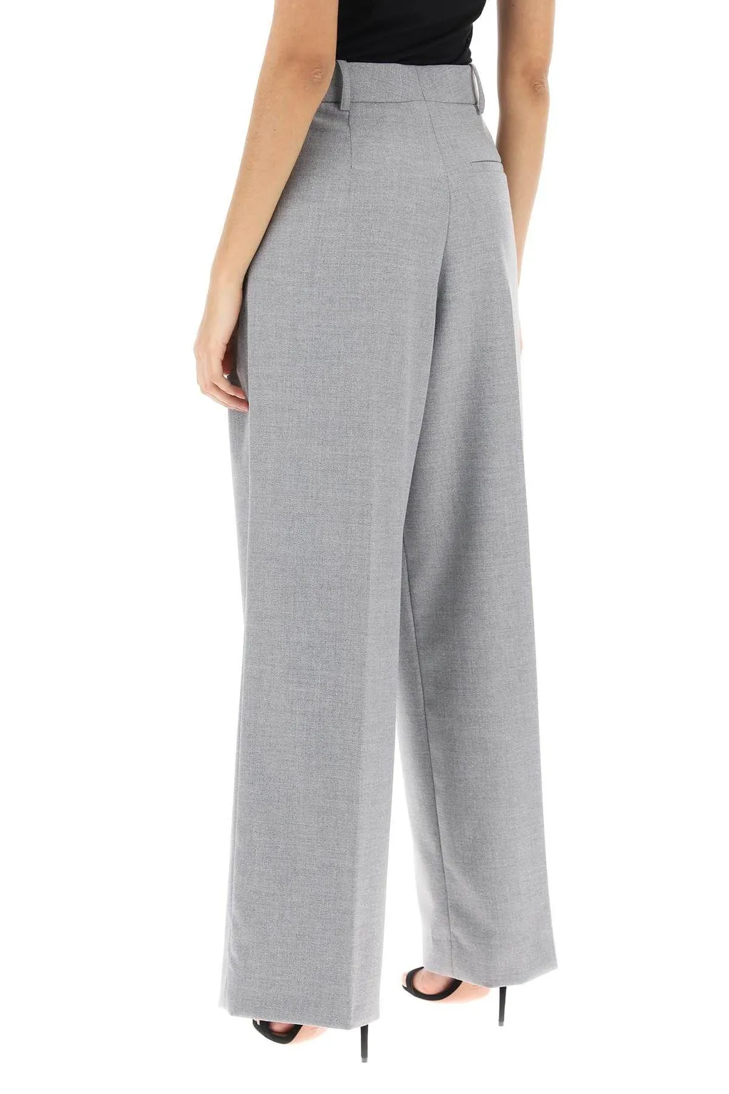 High-Waist Wide-Leg Trousers