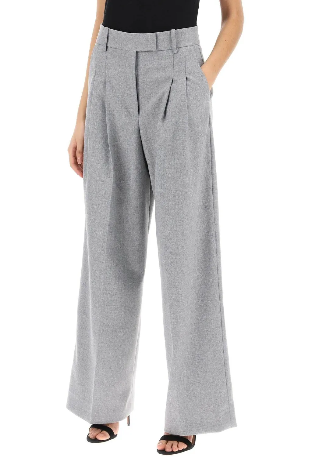 High-Waist Wide-Leg Trousers