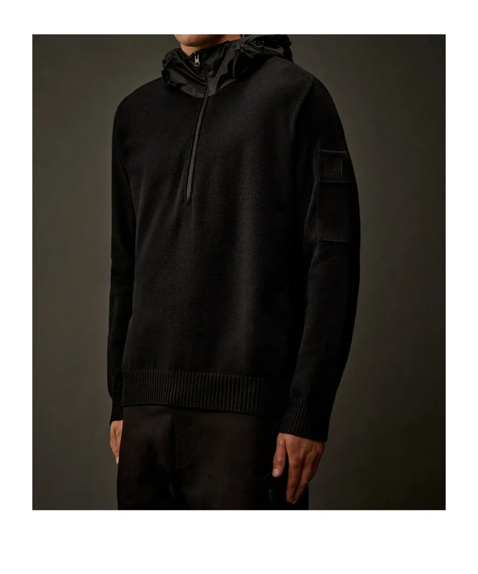 Half-Zip Hooded Jumper