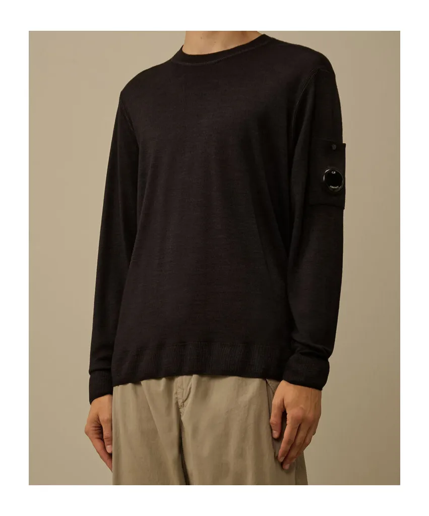 Lens Detail Wool Sweater