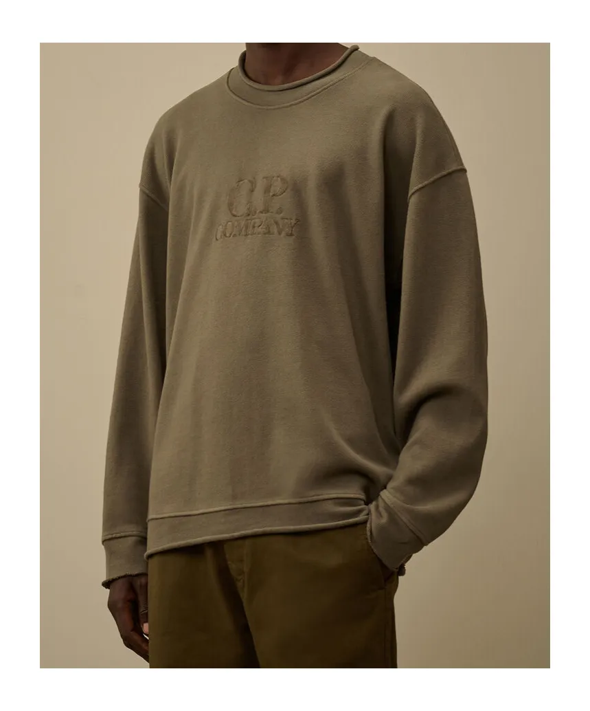 Boxy Embossed Logo Sweater