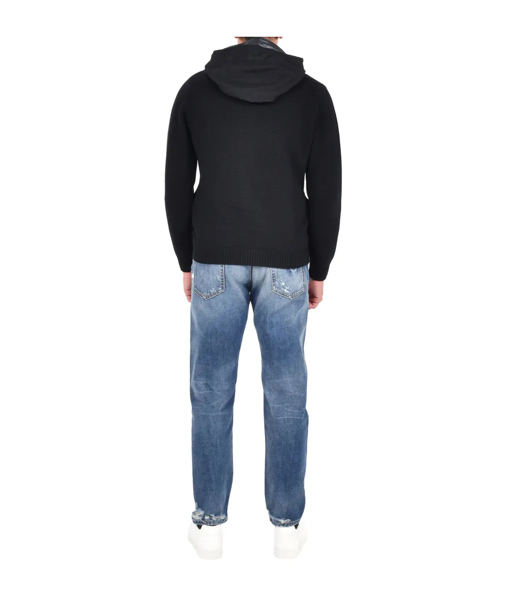 Goggles-Detail Zip-Up Hoodie
