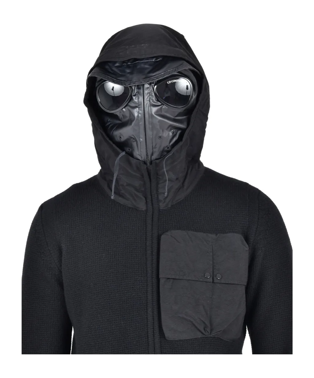 Goggles-Detail Zip-Up Hoodie
