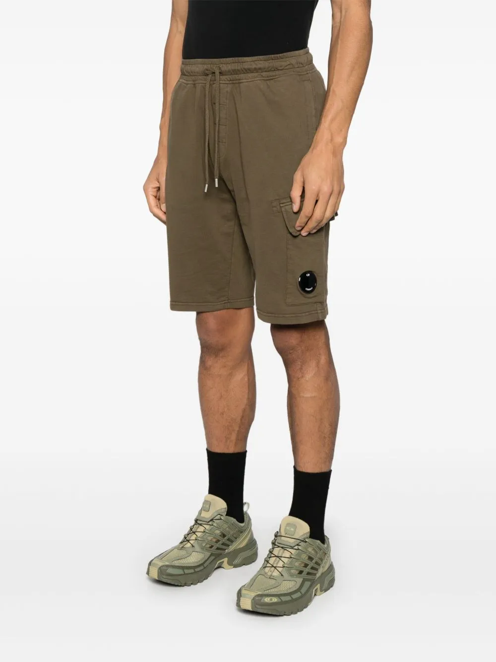 Lens-Detailed Track Shorts